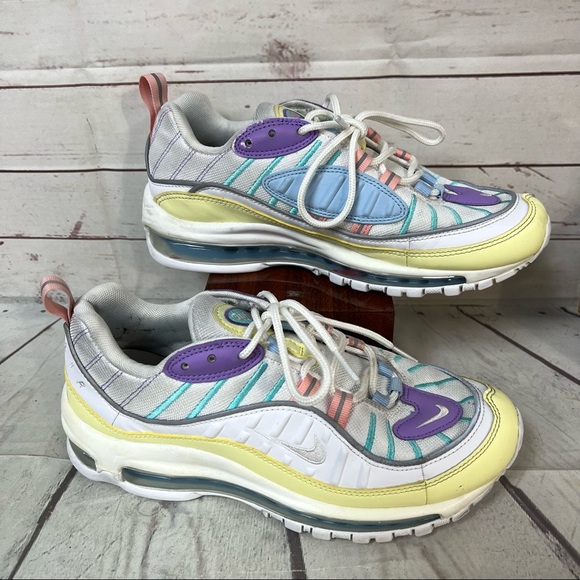 Nike Air Max 98 Easter Pastels Women’s Size 9 (AH6799-300) Shoes Sneakers - Picture 8 of 12
